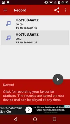 Hot108Jamz android App screenshot 1