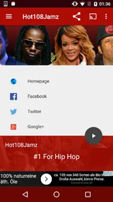 Hot108Jamz android App screenshot 2